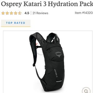 Osprey hydration vest/Men’s/Biking with 3L reservoir.